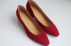 Plain toe suede fashion lady dress shoes