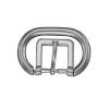 Oval+Square Double Rings Flexible Pin-Buckle