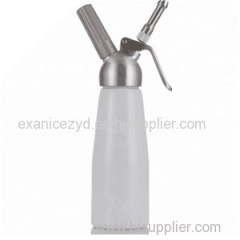 Customized Kitchen Tools Aluminum Cream Dispenser 1 Litre with Three Decorative Nozzles and Small Brush