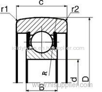 Mast Rollers-Single Row Deep Groove Ball Bearing Type With Crowned Outer Ring