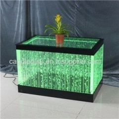 92x55x60 CM Modern LED Acrylic Long Table Fountain With Four Sides Bubble Panels