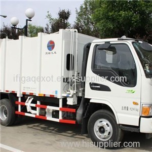 Euro 4 Airconditional Air Brake Rear Load Green Compression Garbage Truck