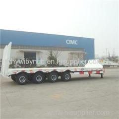 100 Ton Hydraulic Low Bed/Deck/Loader Cargo Semi Truck Trailer - CIMC Vehicles