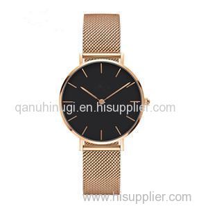 Slimmest Rose Gold Watches Stainless Steel Milanese Loop Band Name Brand Watches For Women In The World