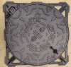 cast iron round/square frame+round cover