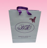 custom wholesale clothing paper shopping bag supplier with satin ribbon handle