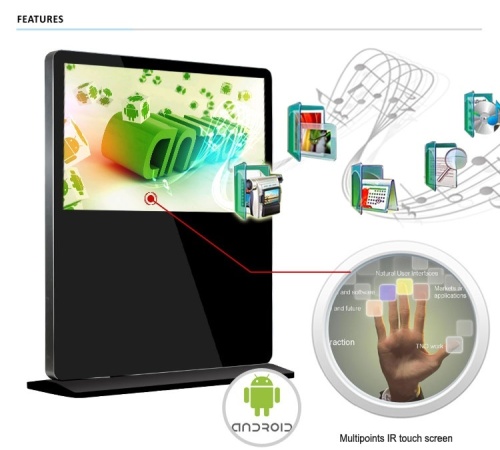 Floor Stand Landscape Digital Signage machine