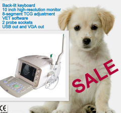 Elegant blue and white portable vet animal ultrasound Veterinary ultrasound scanner price