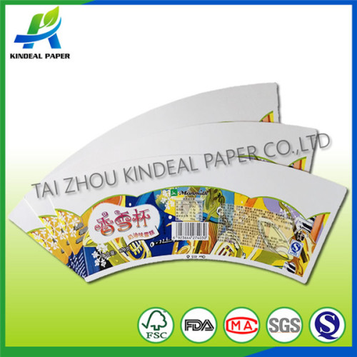 Pe coated paper cup fans for ice-cream cup