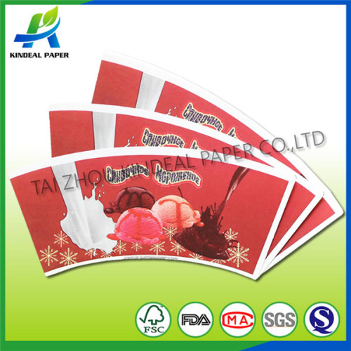 Pe coated paper cup blanks for cold drink