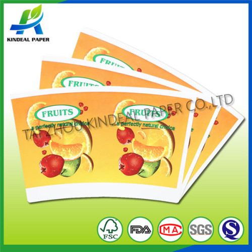 Custom printed Pe coated paper cup paper