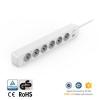 X6 German-type Outlets Surge Protector 16A 250V 1.5M Length Power Extension Socket
