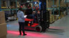 Side-Mounted Red Zone Danger Area Forklift warning light