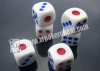 White Plastic Cheating Dice With Mercury For Dice Games Casino Dice