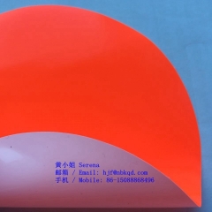 Orange High Visible Flame Retardant Vinyl Film for Advance Warning Triangle
