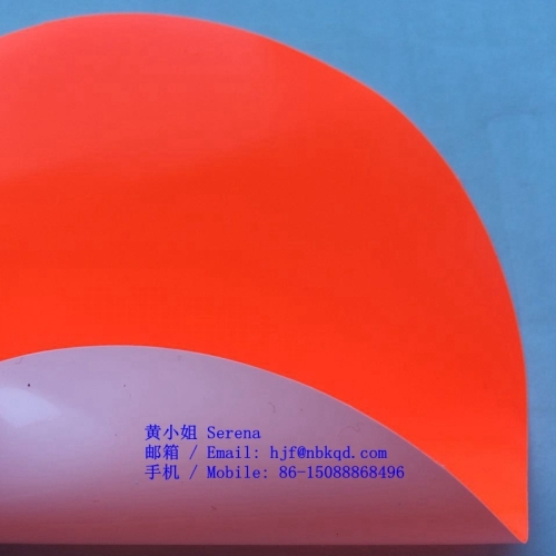 Fire Retardant Fluorescent Orange PE material for Advance Warning Triangle