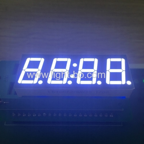 Ultra Blue common anode 0.56  4 Digit LED Clock Display with support for digital oven timer controller