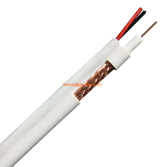 3C-2V+2C Siamese JIS Coaxial with Power CCTV Cable 0.5BC Conductor with 0.39*7 CCA DC Wire