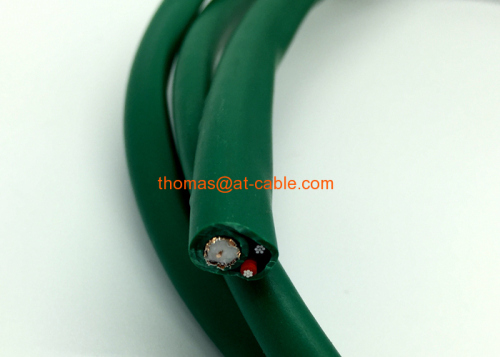 Kx7+2Alim Coaxial With Power CCTV Cable Video Wire for Camera Green PVC