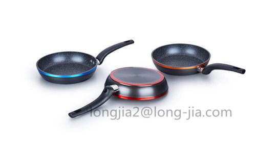 20cm hard-anodized forged fry pan with colorful rim