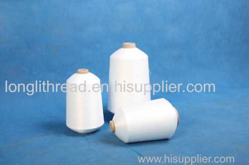 Raw white spun polyester sewing thread