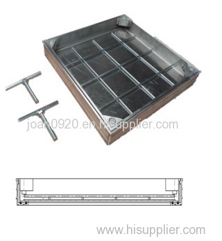 Aluminum profile recessed manhole cover