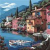 Scenery DIY Paint by Number Canvas Painting Kit for Adults