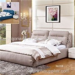 Simple Design Solid Wood Cloth Bed