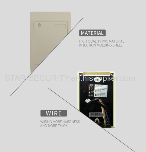 High quality Rfid Card Reader Wiegand Output Access Control Id/ic Card Reader 