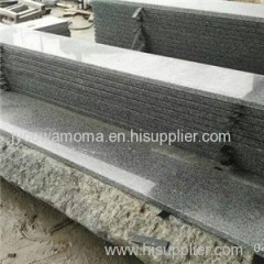 Polished Cheap Light Grey G603 Granite Stair Step Treads For Interior Stone Staircase