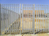 china hottest sale d and w type wholesale colorful or galvanized steel palisade fence / fencing