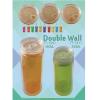 TT-1410 DIY Double Wall Plastic Cans Bottom Can Been Taken Off Clear Tumbler 450ML