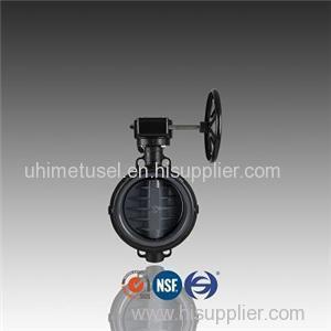 PVC Eccentric Geared Butterfly Valve For Chemical Industry