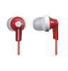 Panasonic RP-HJE120-R Ergo Fit In-Ear Inner Stereo Wired Earbuds Headphones Red For iPod iPhone iPad