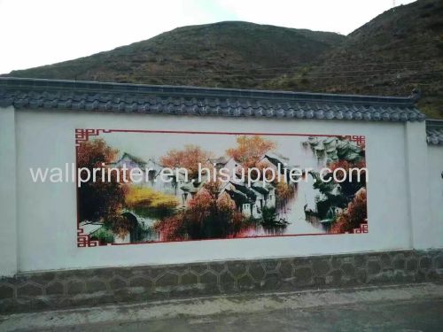 wall inkjet printer to print mural on wall indoor and outdoor print 1.9m height*4.5m width pictures