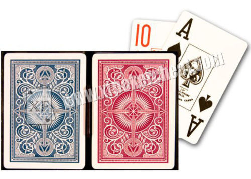 Kem Arrow Plastic Blue Red Poker Size Jumbo Index Gambling Props Playing Cards