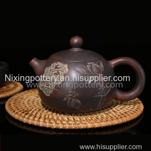 Qinzhou Chinese Nixing Pottery Antiqued Xishi Purple Clay Pot Pure Handmade Tea Pot Tea Ware