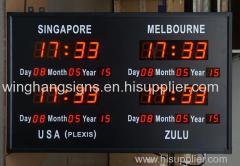 Singapore Project of Led digital clock 2.3inch for indoor