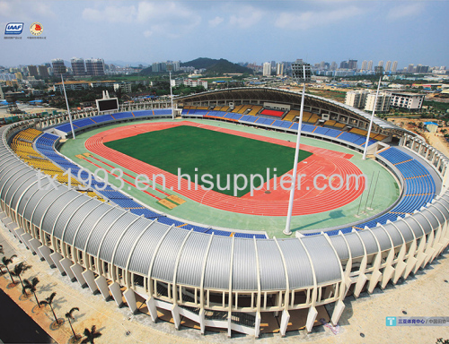 IAAF Prefabricated Rubber Running Track, Rubber Sport Surface Roll Manufacturer