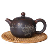 Round Purple Clay Teapot Nixing Pottery Pot Pure Handmade Qinzhou Local Pottery Tea Pot