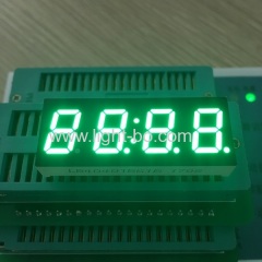 Pure Green 0.4inch 4 digit 7 segment led display common anode for instrument panel