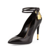 Buckle strap women metal heel shoes