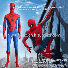 MANLUYUNXIAO New Arrival The Spider Man Cosplay Costume Jumpsuit For Men Halloween Party Custom Made