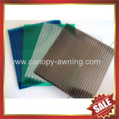 twin wall polycarbonate sheet / mutil wall polycarbonate sheet /hollow pc sheet-excellent greenhouse and building cover!