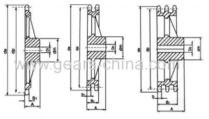 Stainless steel Cast Iron taper conveyor Sprocket