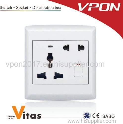 Multi +2 pin socket switch