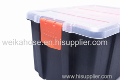 plastic tool box with clapboard