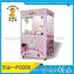 Coin Operated Brand New Upright Wood Cabinet Smart Doll Crane Claw Machine