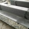 Polished Cheap Light Grey G603 Granite Stair Step Treads For Interior Stone Staircase