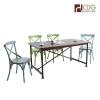 Antique steel dining table